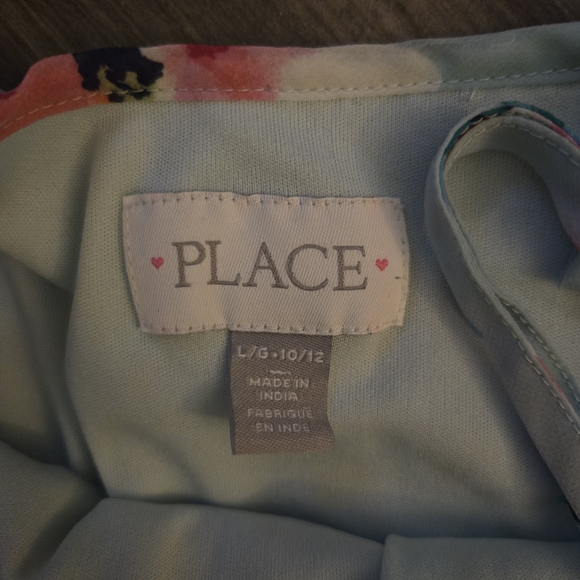 Place Floral Kids Dress - Blue and Orange - Picture 5 of 5